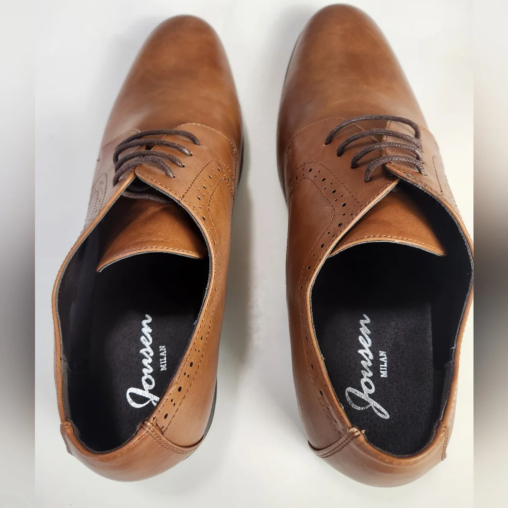 JOUSEN Milan Men's Oxford Plain Toe Career Office Dress Shoes Size 14
